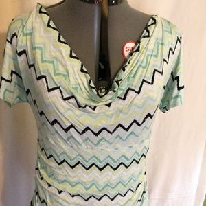 Fun t-shirt material blouse